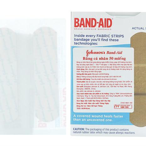 Băng Cá Nhân Band-aid Fabric (Hộp/50 Miếng)