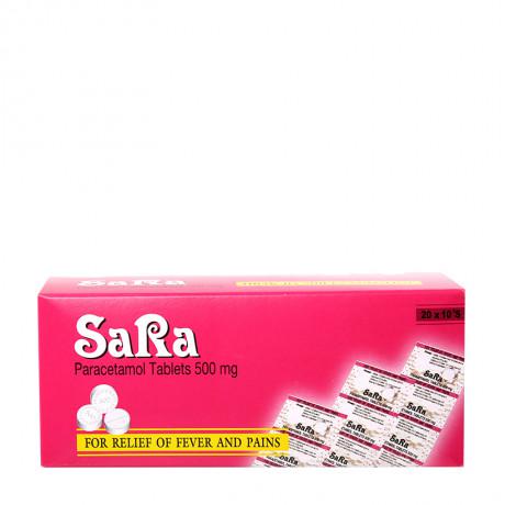 Sara 500mg (Paracetamol) Thai Nakorn (H/200v)