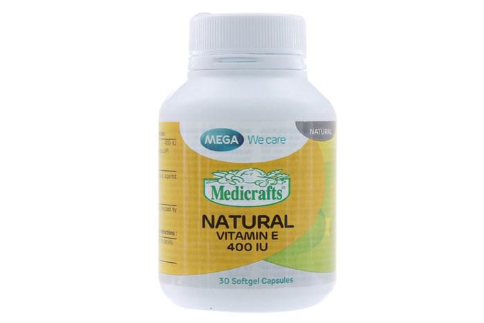 Medicrafts Natural Vitamin E 400IU Mega (C/30v)