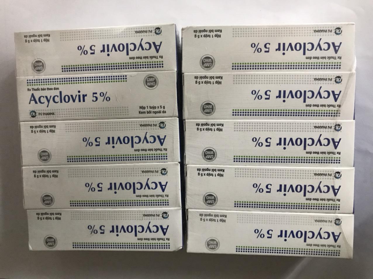 Acyclovir 5% Phúc Vinh (Lốc/10t/5gr)