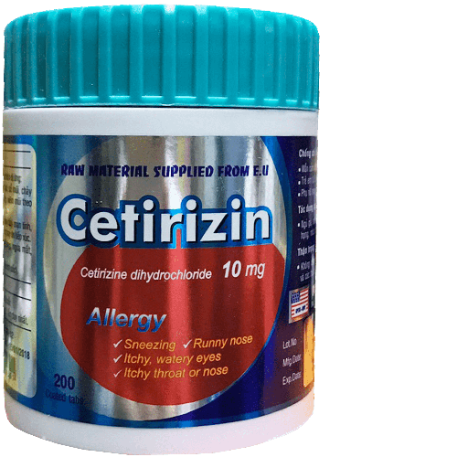 Cetirizin 10mg Usa-Nic (C/200v)