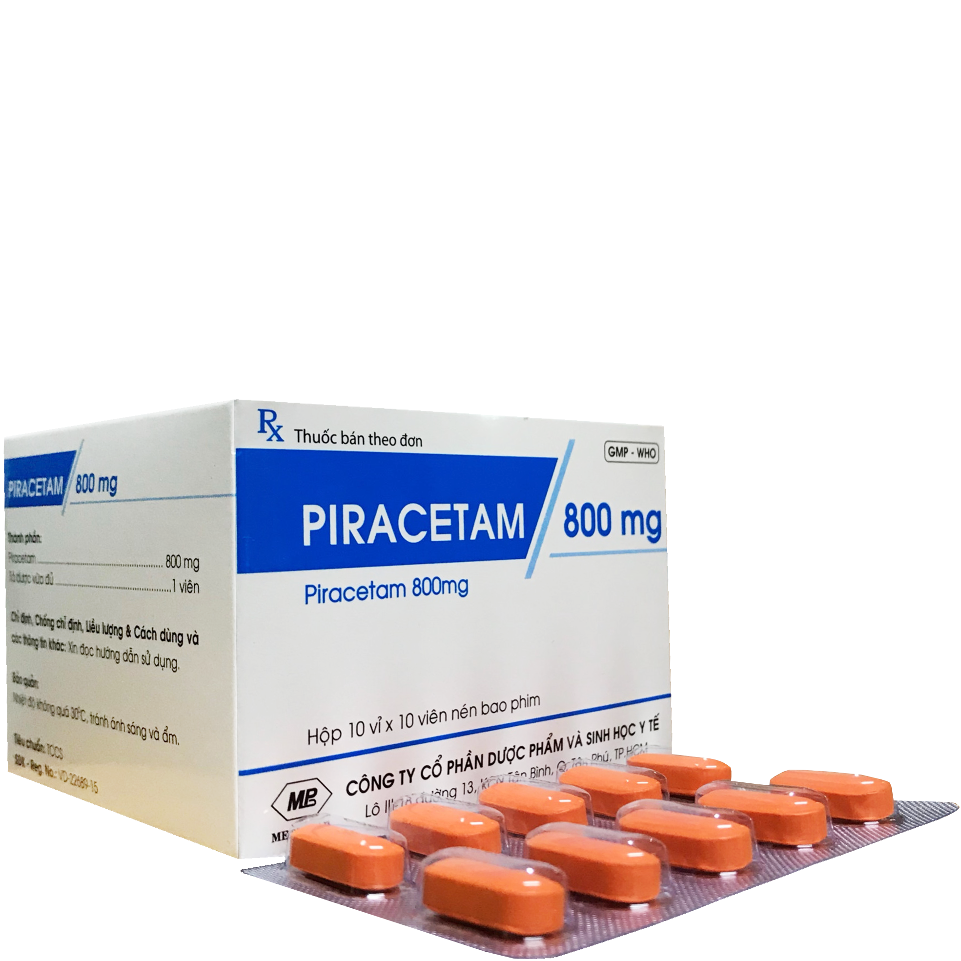 Piracetam 800 Mebiphar (H/100v)