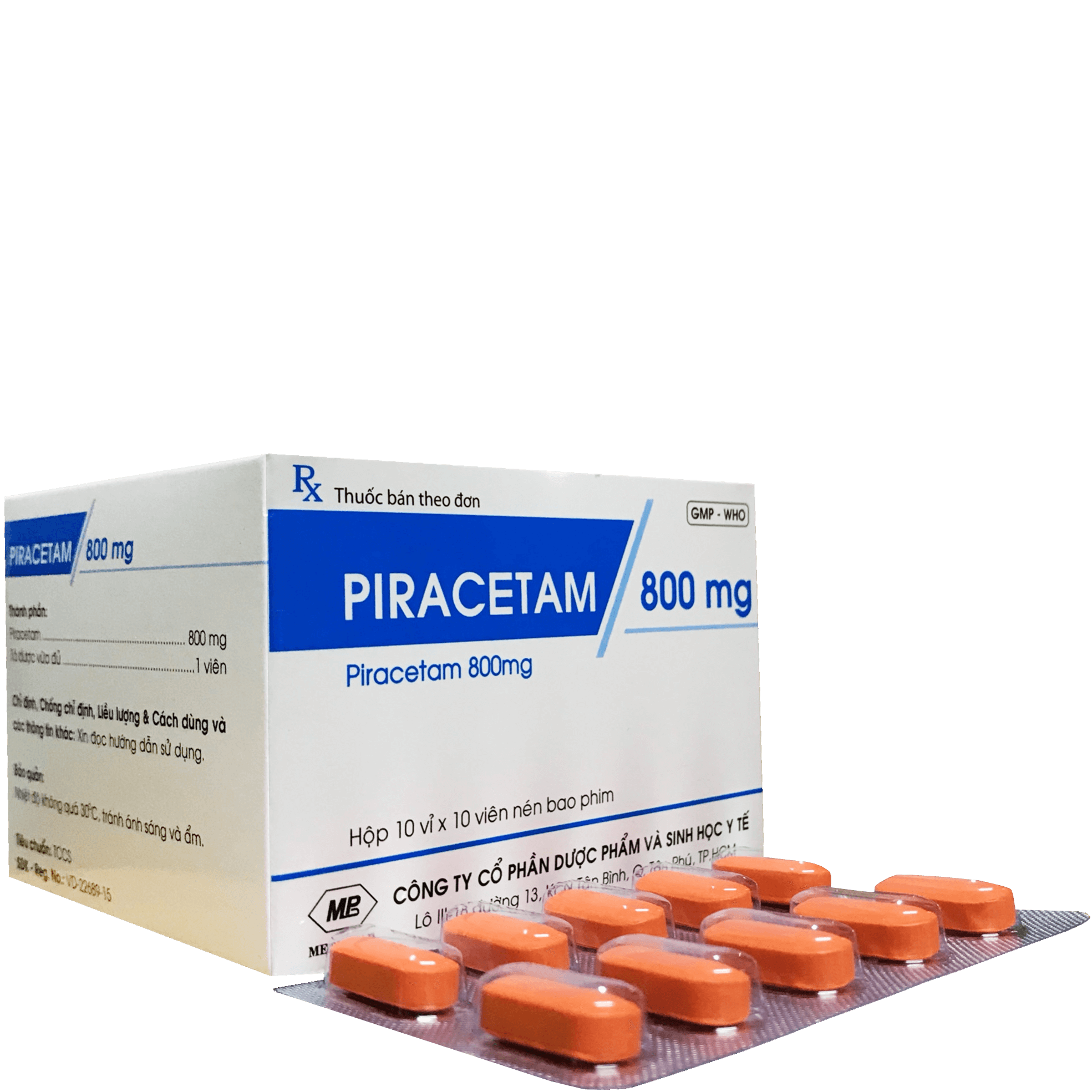 Piracetam 800 Mebiphar (H/100v)