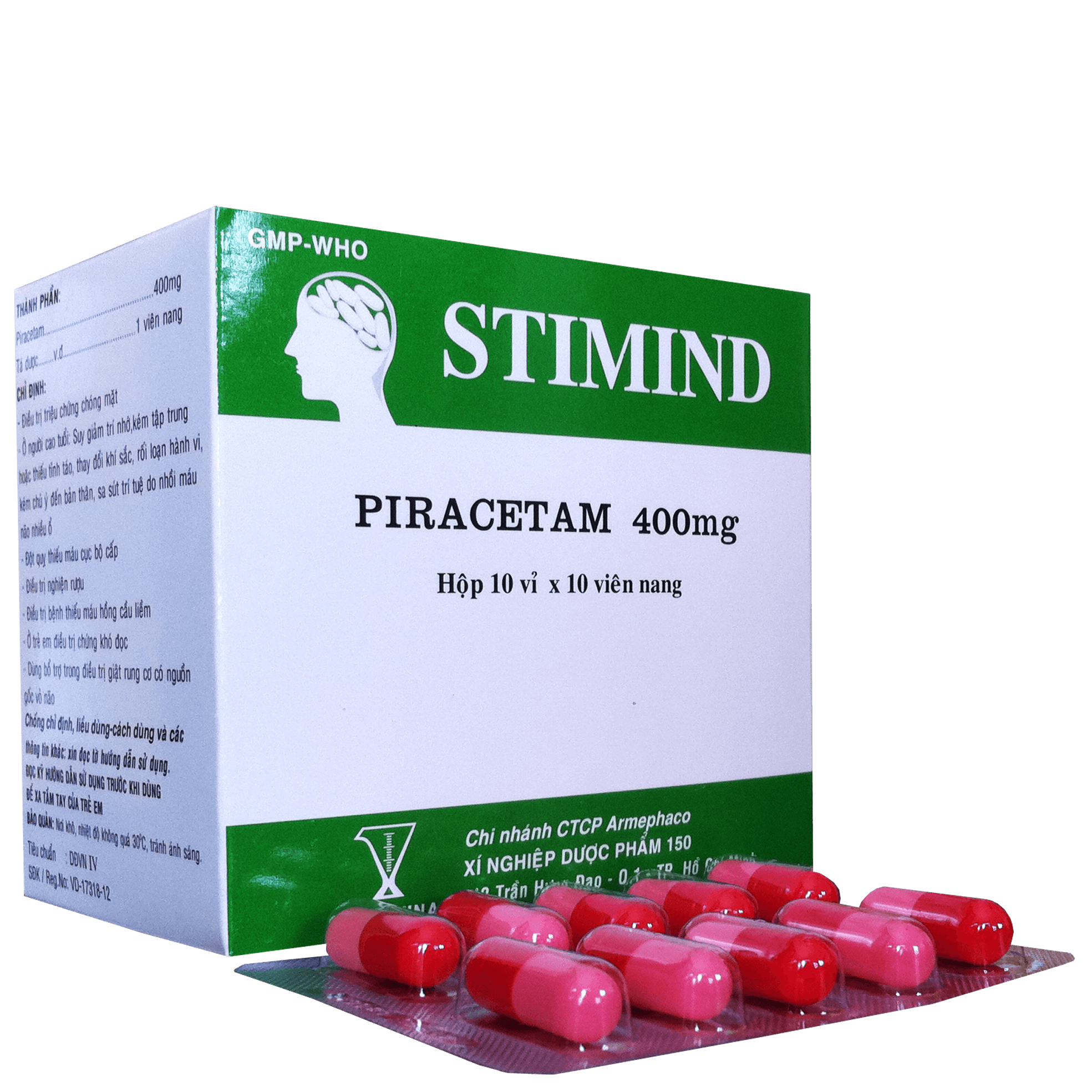 Stimind (Piracetam) 400mg Armephaco (H/100v)