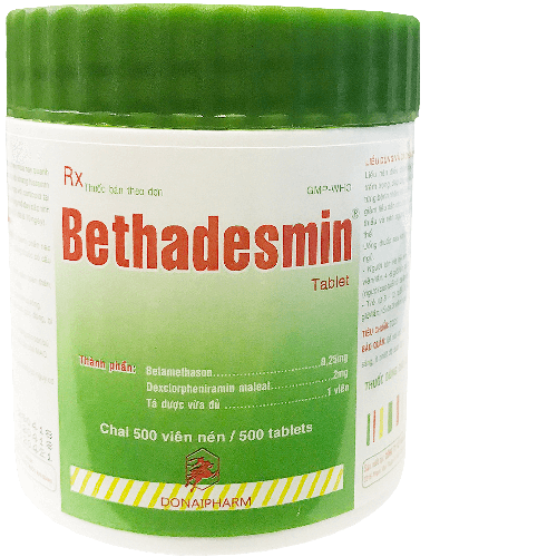 Bethadesmin (Dexclorpheniramin, Betamethason) Donaipharm (C/500v)