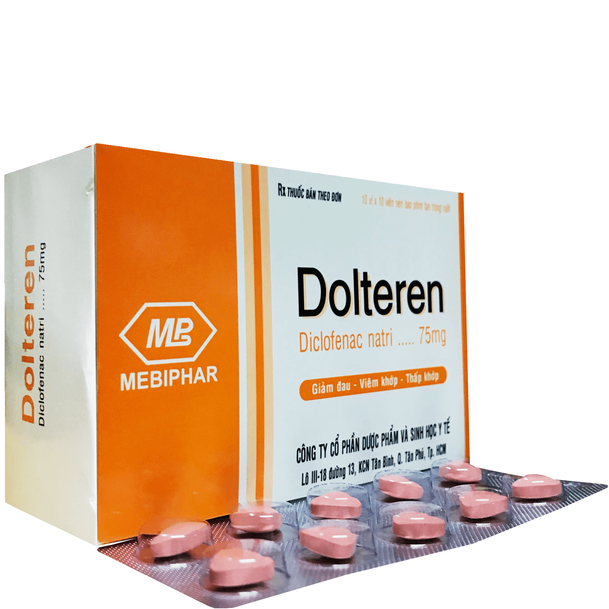 Dolteren (Diclofenac) 75mg Mebiphar (H/100v)