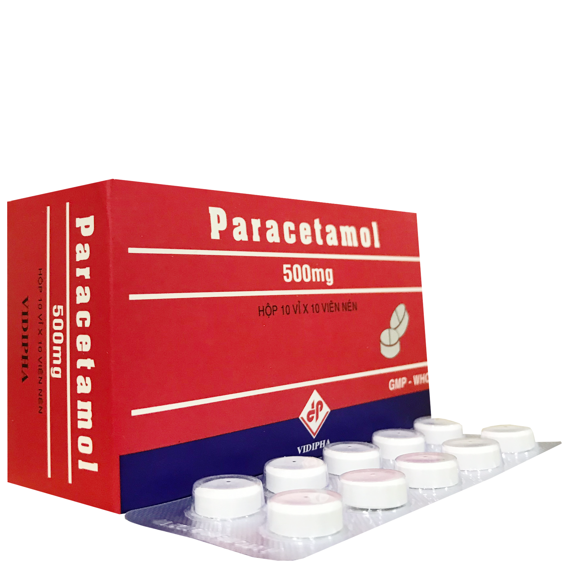 Paracetamol 500mg Vidipha (H/100v)