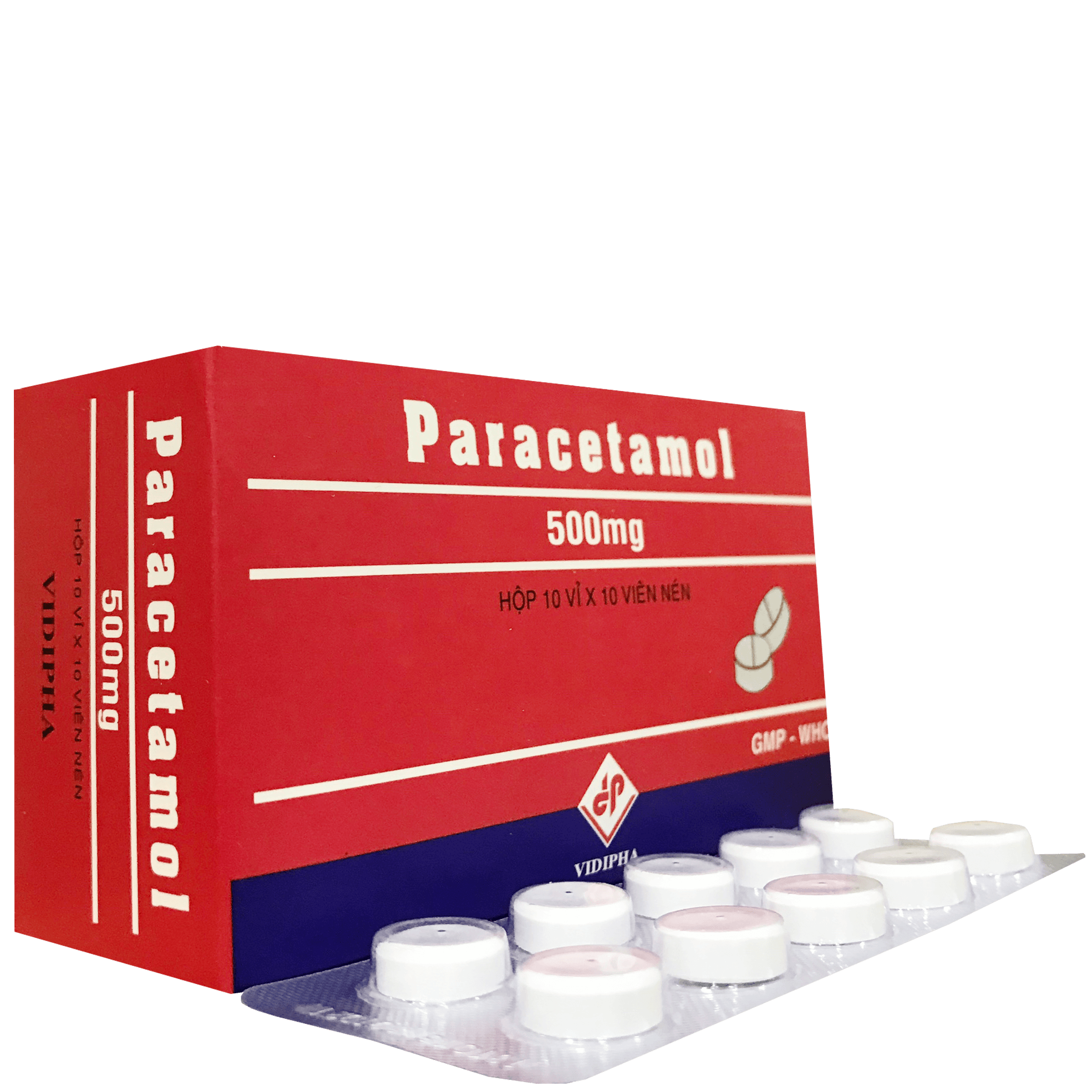 Paracetamol 500mg Vidipha (H/100v)