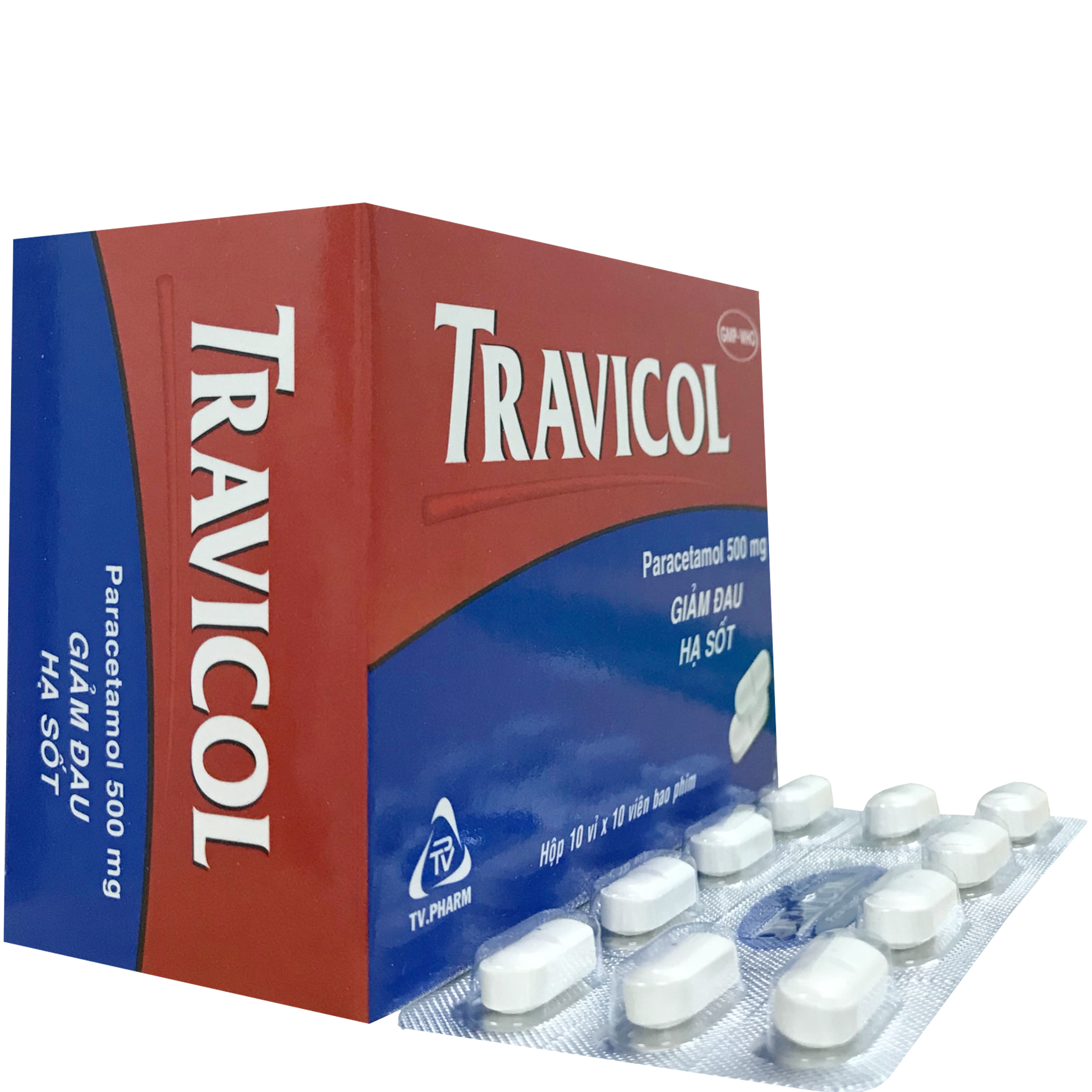 Travicol 500 (Paracetamol) TV.Pharm (H/100v)