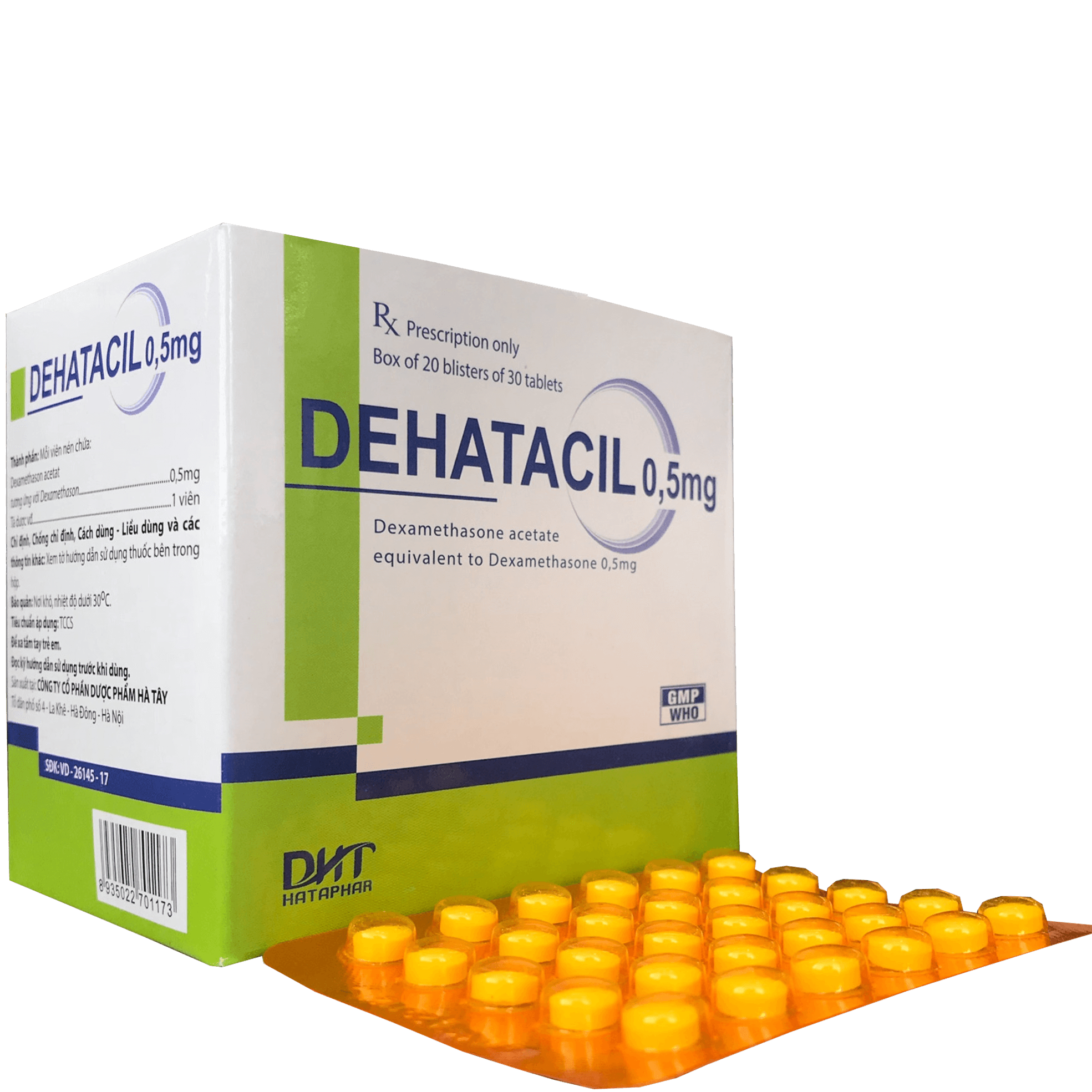 Dehatacil 0,5mg (Dexamethason) Hataphar (H/600v)