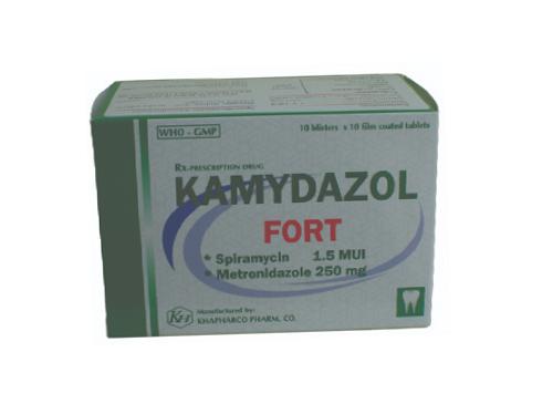 Kamydazol Fort (Spiramycin, Metronidazol) Khapharco (H/100v)