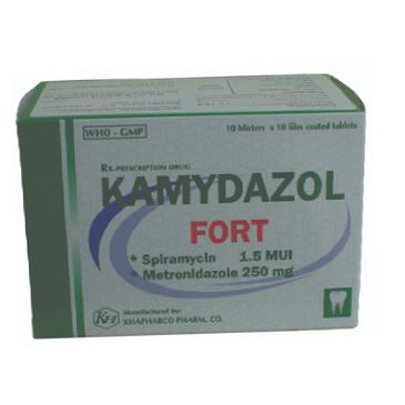 Kamydazol Fort (Spiramycin, Metronidazol) Khapharco (H/100v)