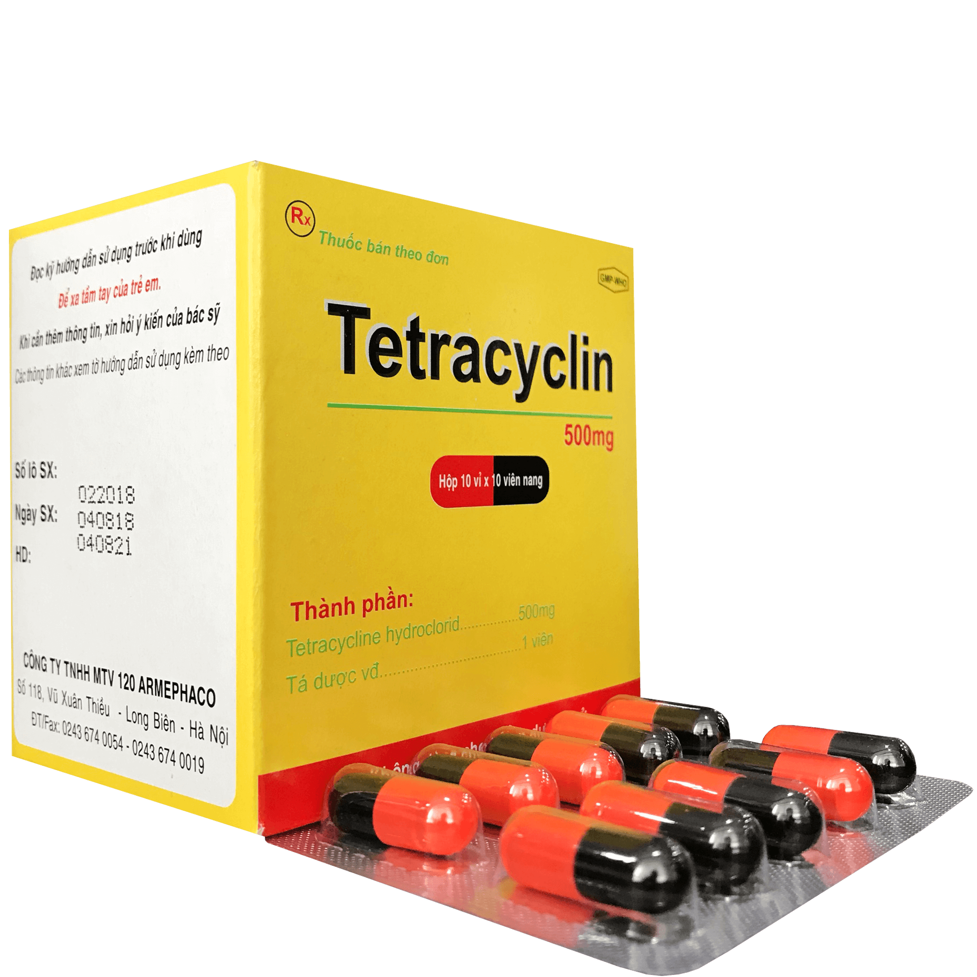 Tetracyclin 500 Armephaco (H/100v)