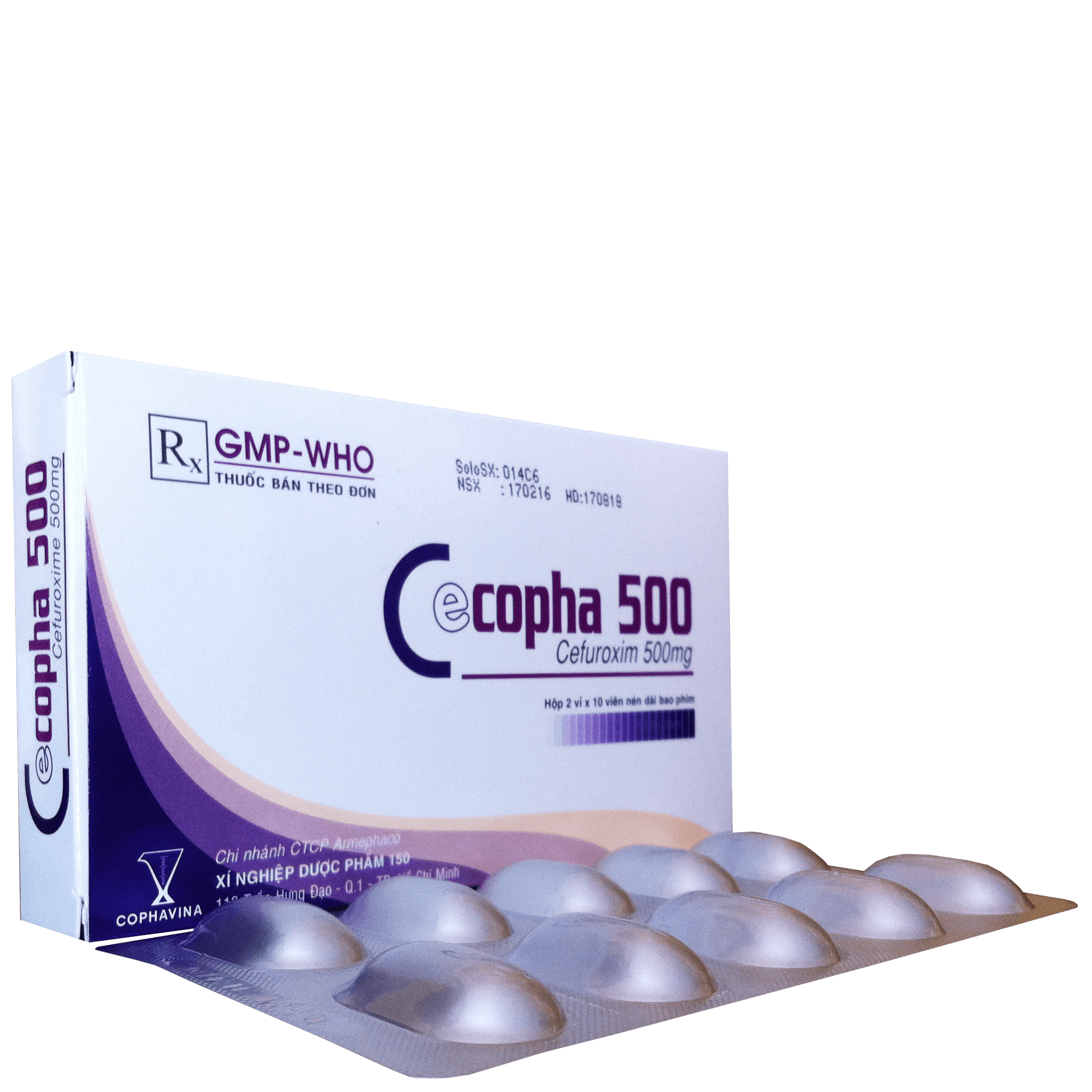 Cecopha (Cefuroxim) 500mg Armephaco (H/20v)
