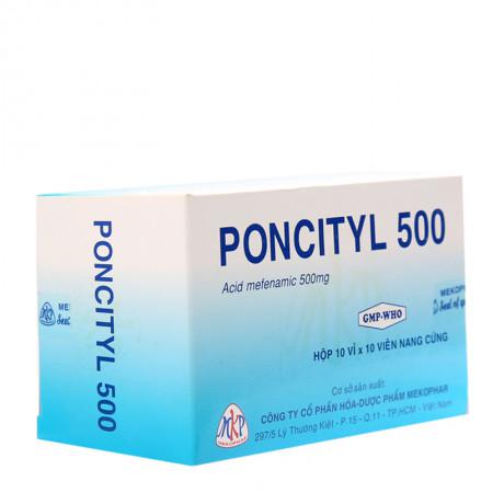 Poncityl 500 (Acid Mefenamic) Mekophar (H/100v)