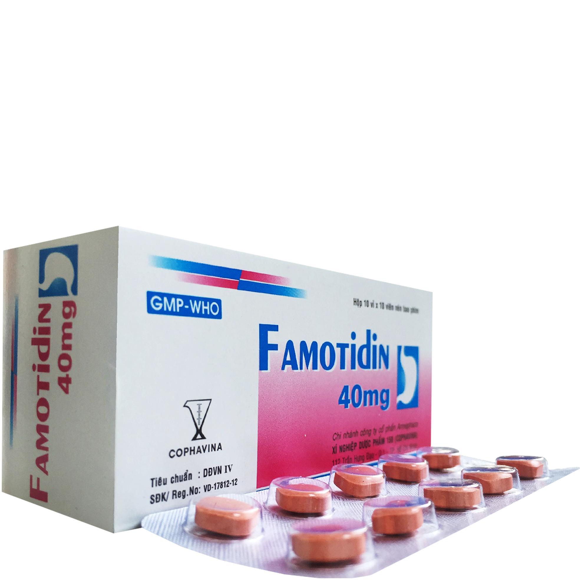 Famotidin 40mg Cophavina (H/100v)