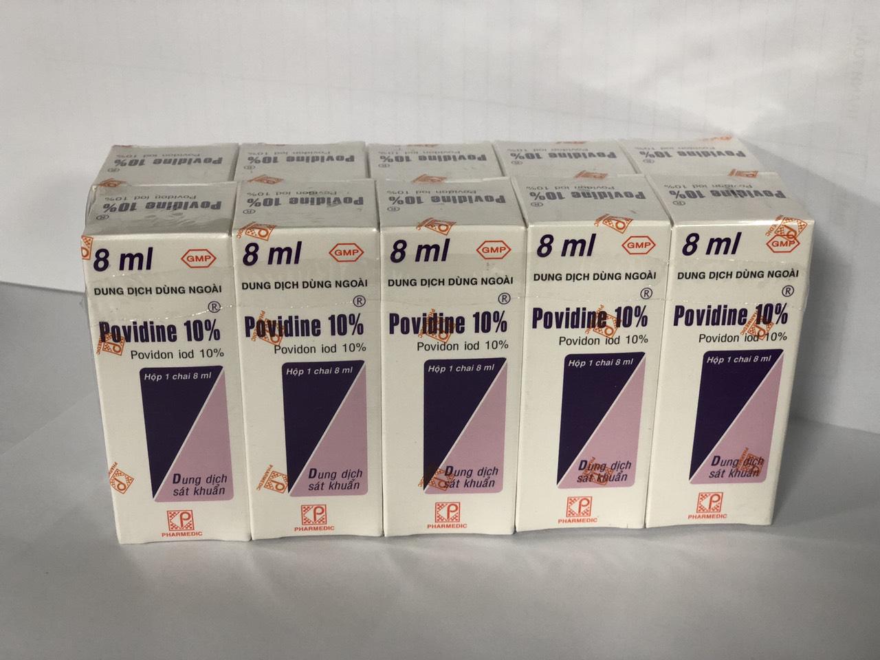 Povidine 10% - Pharmedic (Lốc/10c/8ml)