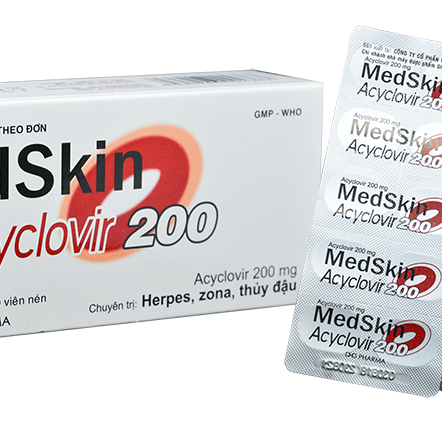 Medskin (Acyclovir) 200mg DHG Pharma (H/50v)