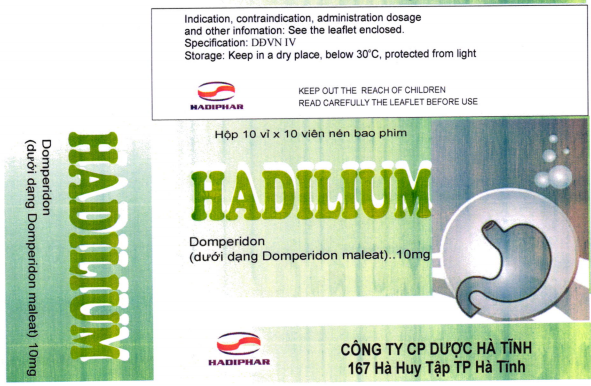 Hadilium 10 (Domperidon) Hadiphar (H/100v)