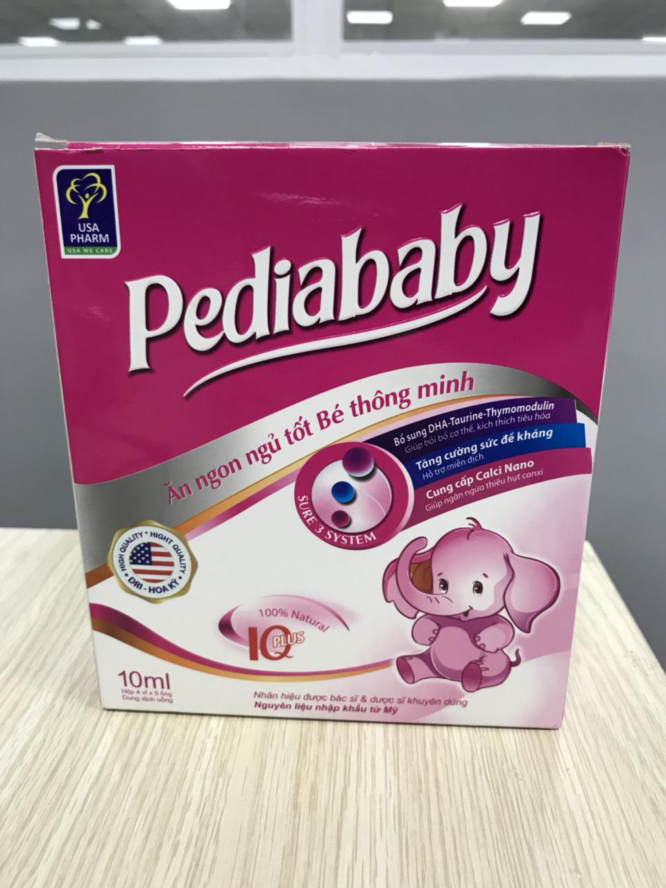 Pediababy DPQT USA (H/20o/10ml) (Hồng Trắng)