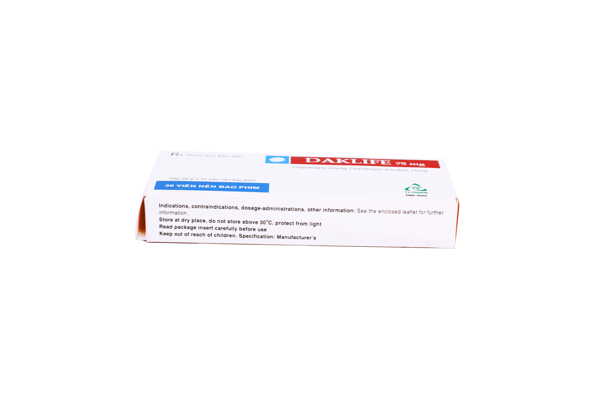 Daklife 75mg (Clopidogrel) TV.Pharm (H/30v)