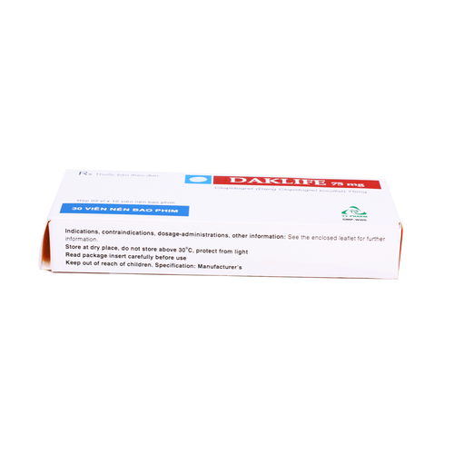 Daklife 75mg (Clopidogrel) TV.Pharm (H/30v)