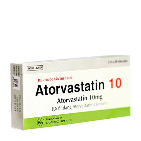 Atorvastatin 10mg Khapharco (H/100v)