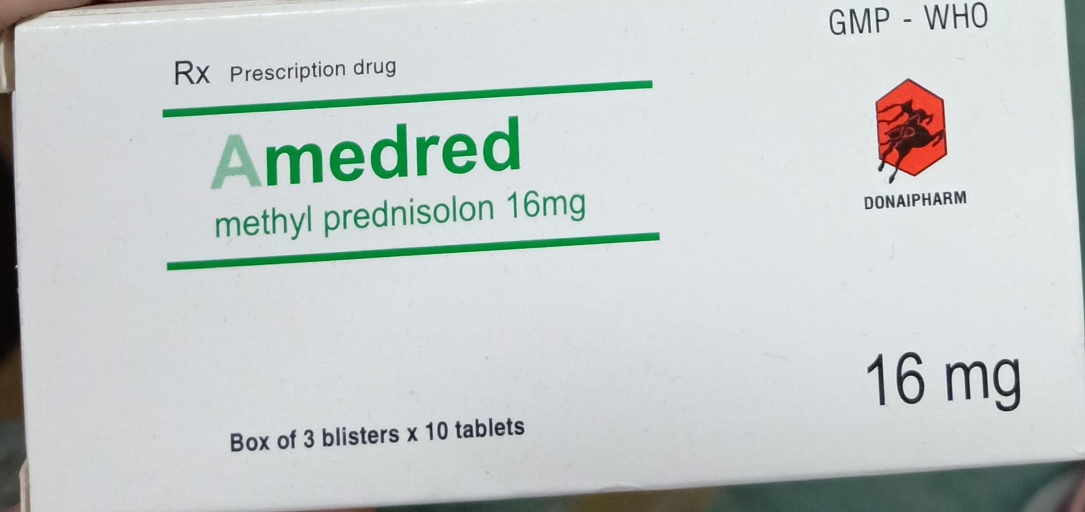 Amedred (Methylprednisolon) 16mg Donaipharm (H/30v)
