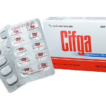 Cifga (Ciprofloxacin) 500mg DHG Pharma (H/20v)