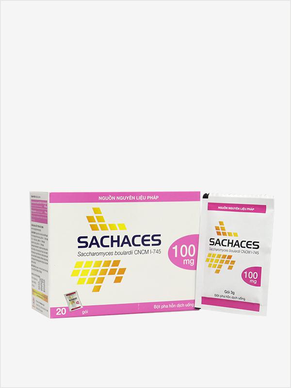 Sachaces 100 (Saccharomyces Boulardii) Mediphar (H/20g/3gr) (Gói)