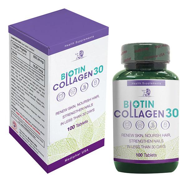 Biotin Collagen 30 Mediphar (C/100v)