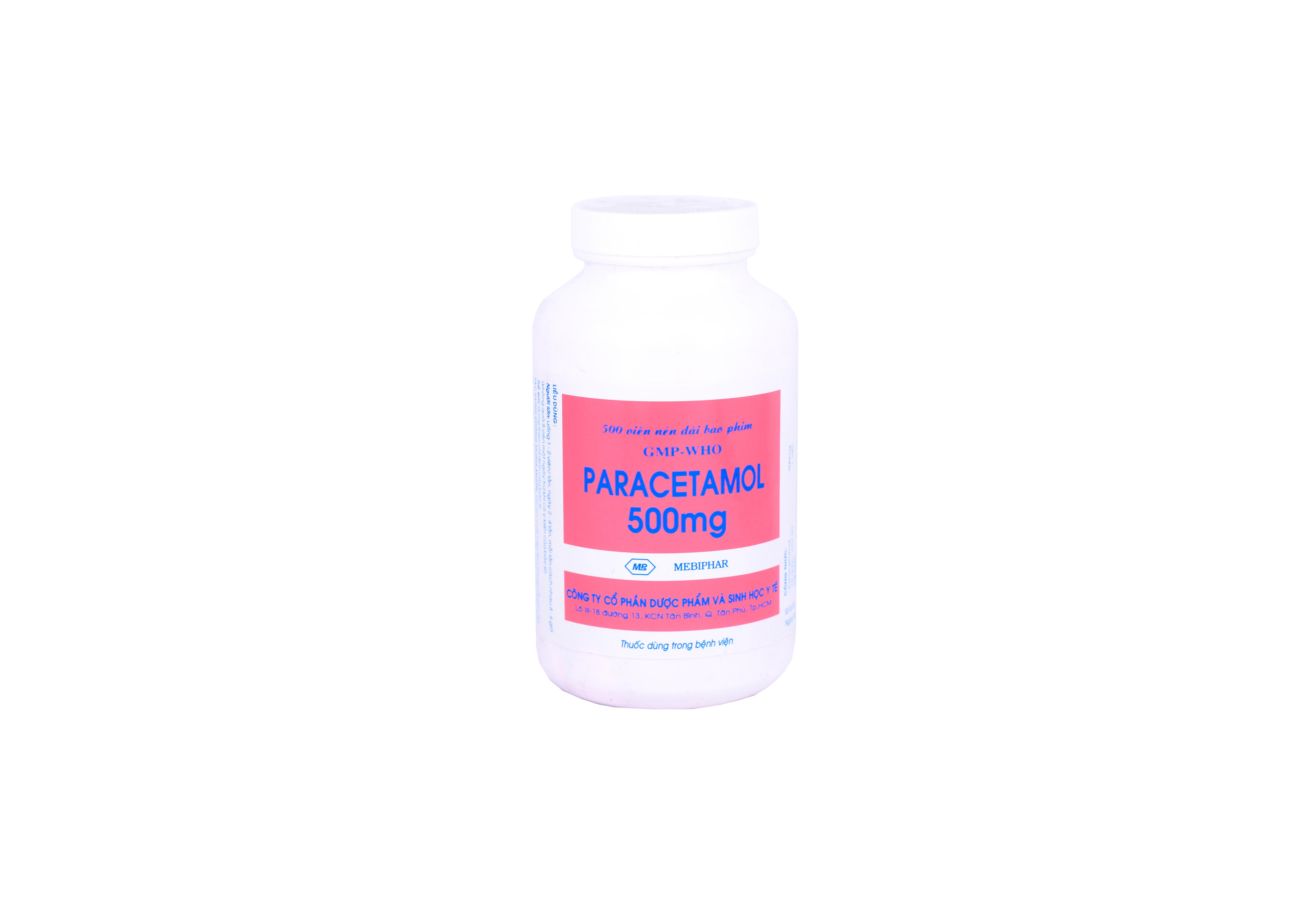 Paracetamol 500mg Mebiphar (C/500v)