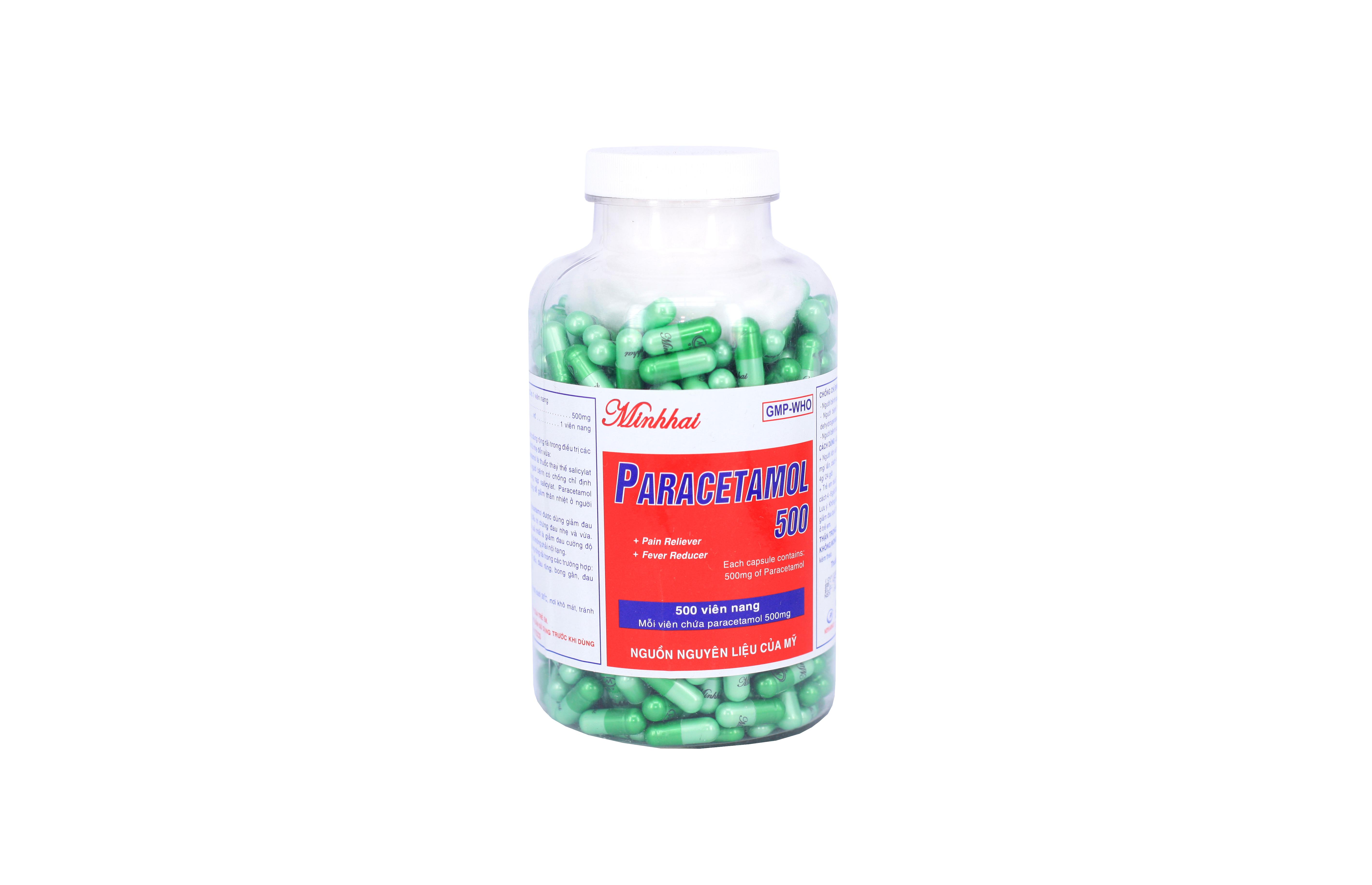 Paracetamol 500mg Minh Hải (C/500v)