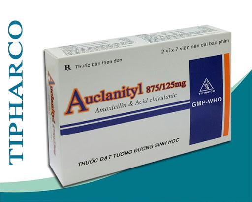 Auclanityl 875/125mg (Amoxicillin, Acid Clavulanic) Tipharco (H/14v)