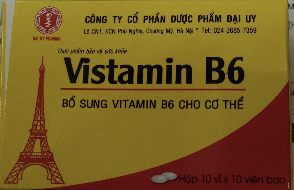 Vistamin B6 Đại Uy (H/100v)
