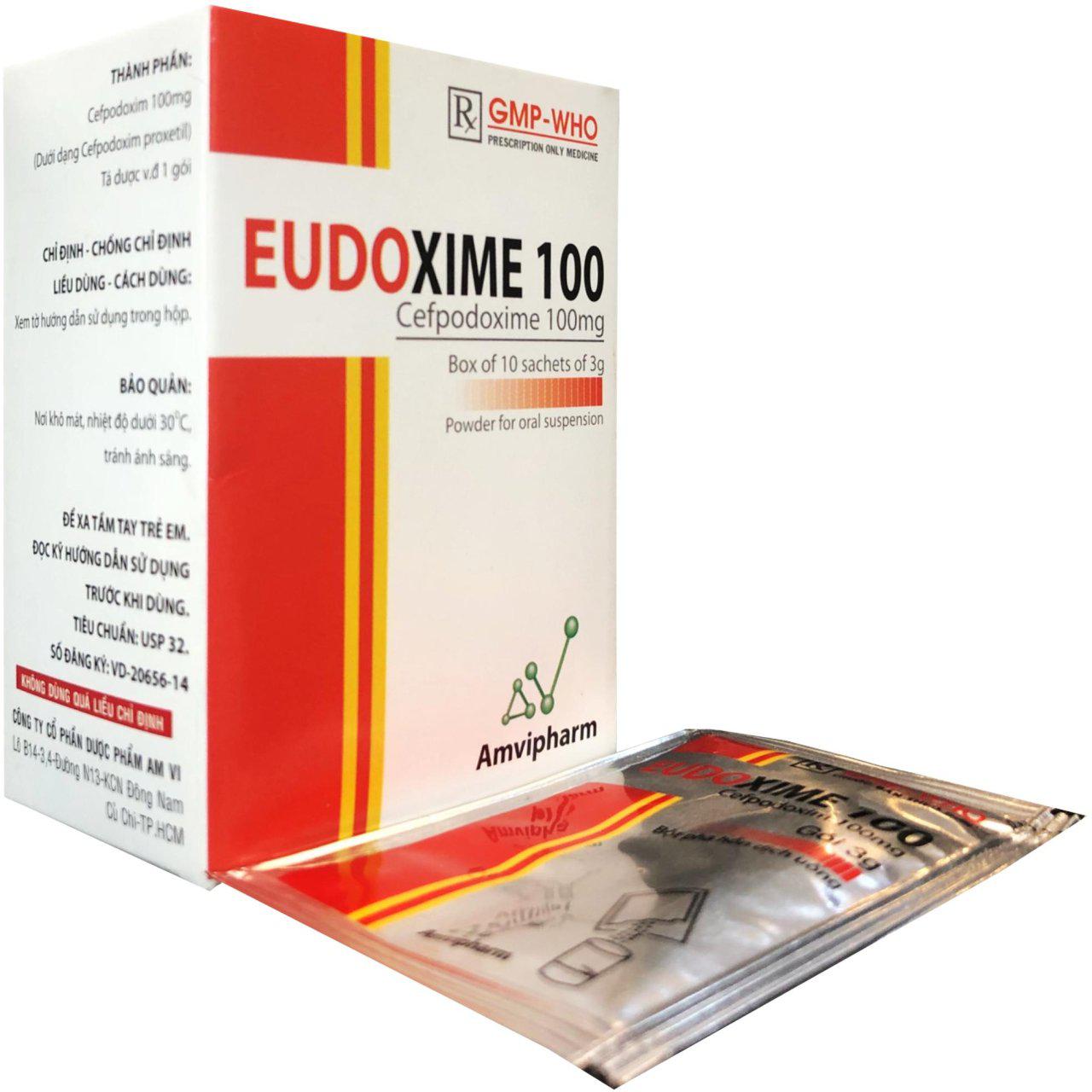 Eudoxime 100 (Cefpodoxime) AmVi (H/10g/3gr)