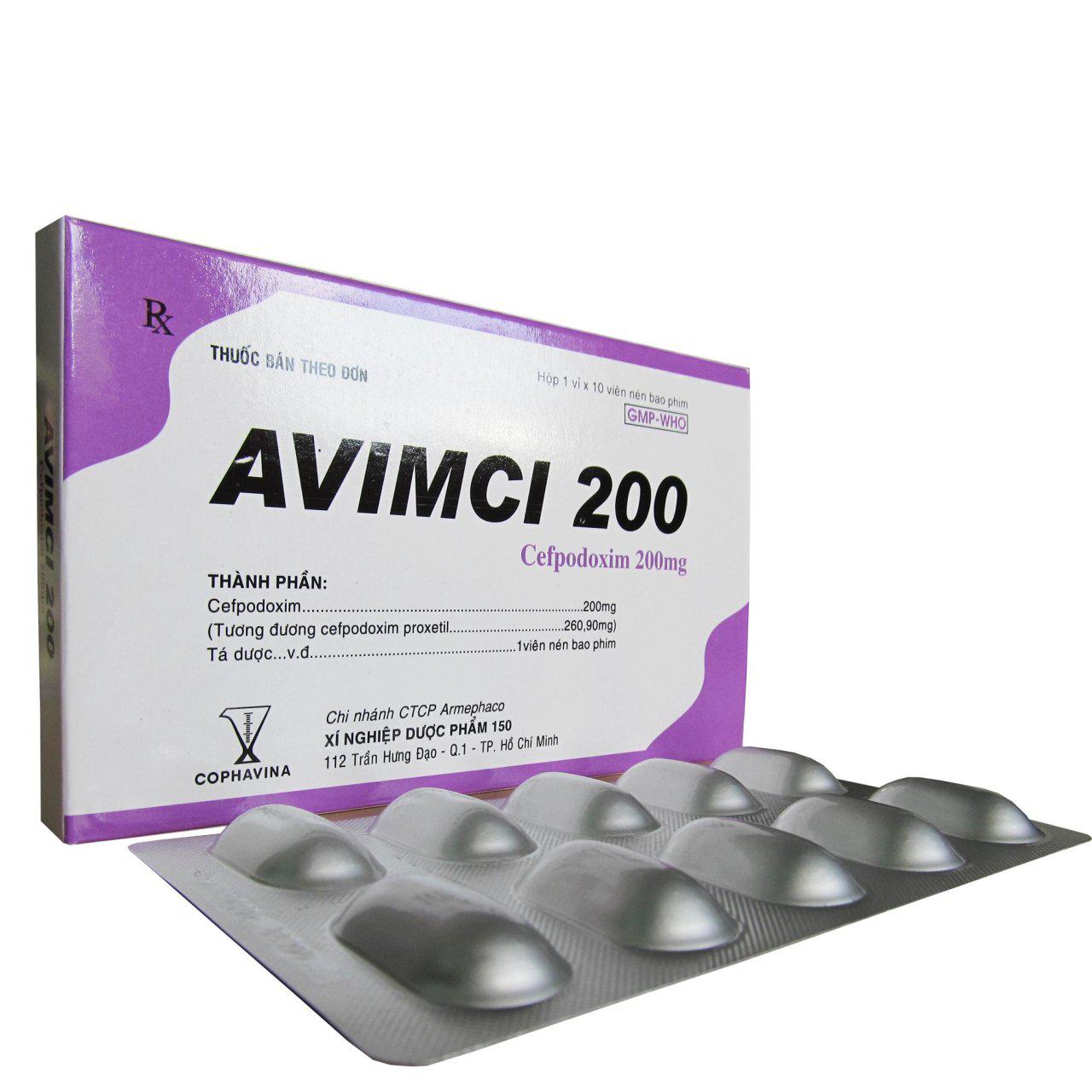 Avimci 200 (Cefpodoxim) Armephaco (H/10v)