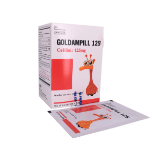 Goldampill 125 (Cefdinir) US Pharma (H/14g/2.5gr)