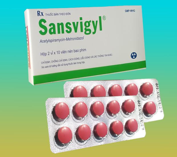 Sansvigyl (Metronidazole, Spiramycin) Hataphar (H/20v)