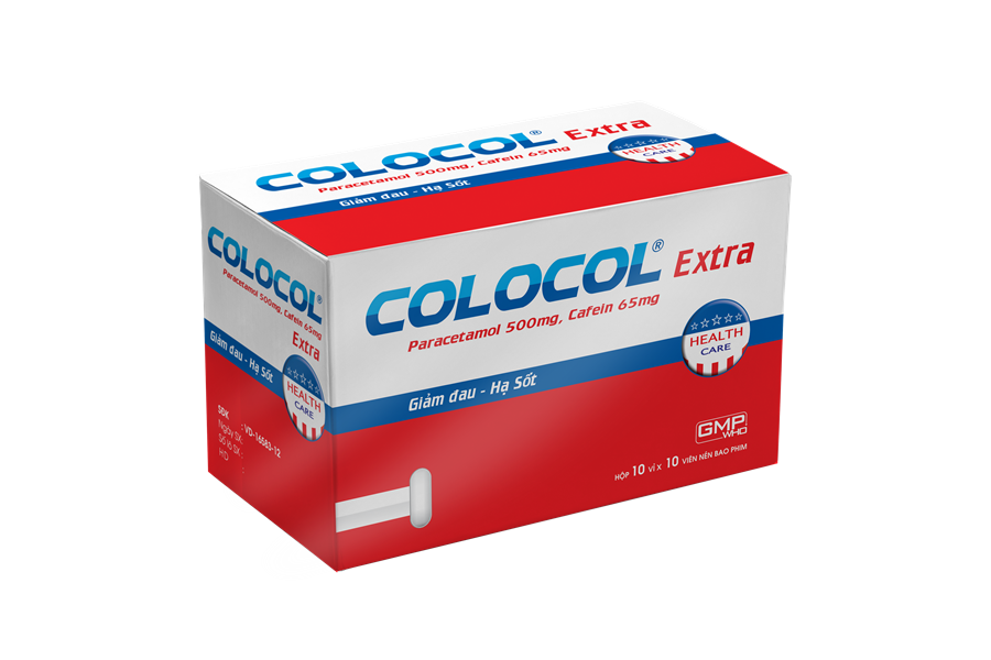 Colocol Extra (Paracetamol, Cafein) Sao Kim (H/100v)