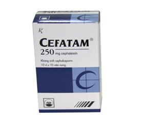 Cefatam (Cephalexin) 250mg Pymepharco (H/100v)