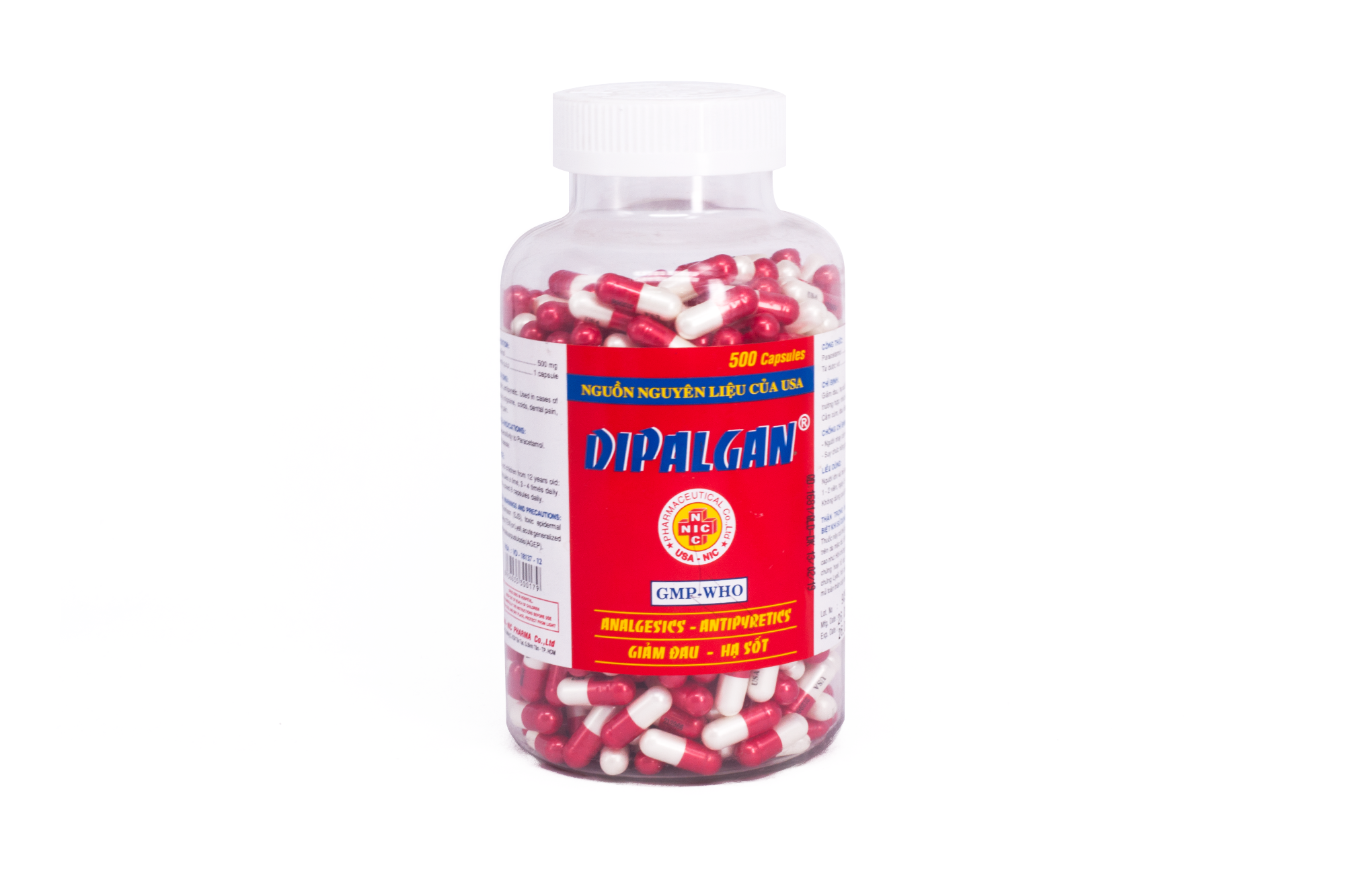 Dipalgan (Paracetamol) 500mg Usa-Nic (C/500v)