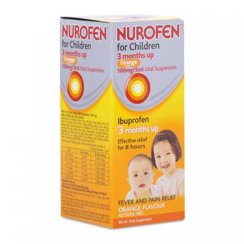 Thuốc Hạ Sốt Nurofen (Ibuprofen) Reckitt (C/60ml)