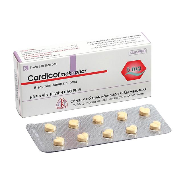 Cardicor 5mg (Bisoprolol) Mekophar (H/30v)