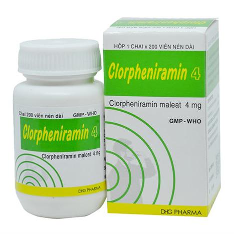 Clorpheniramin 4mg DHG Pharma (C/200v)