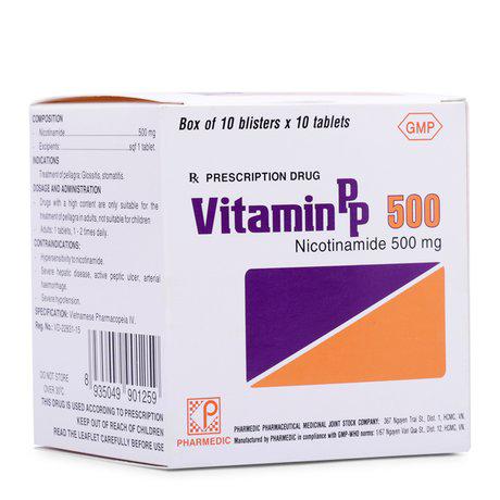 Vitamin PP 500mg Pharmedic (H/100v)