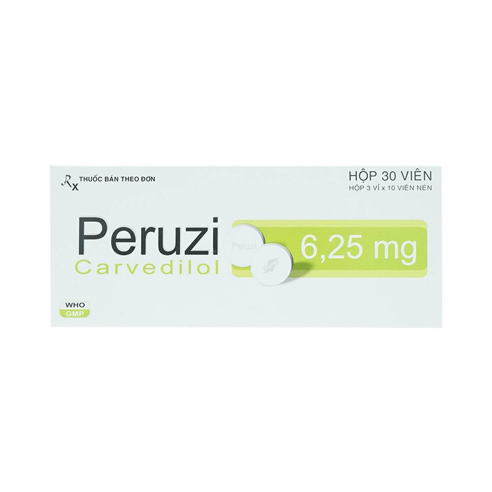 Peruzi 6.25mg (Carvedilol) Davipharm (H/30v)