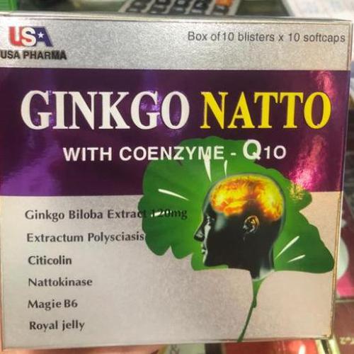 Ginkgo Natto 120mg Coenzym Q10 DPQT USA (H/100v) Tím