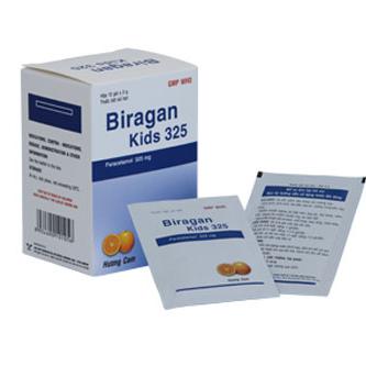 Biragan Kid (Paracetamol) 325mg Bidiphar (H/12g)