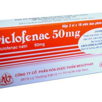 Diclofenac 50mg Mekophar (H/30v)